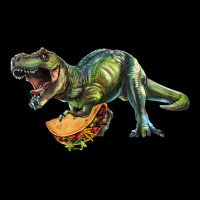 T-rex Dinosaur Holding A Taco Long Sleeve Tee | Teevron