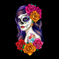 Sugar Skull Girl Long Sleeve Tee | Teevron