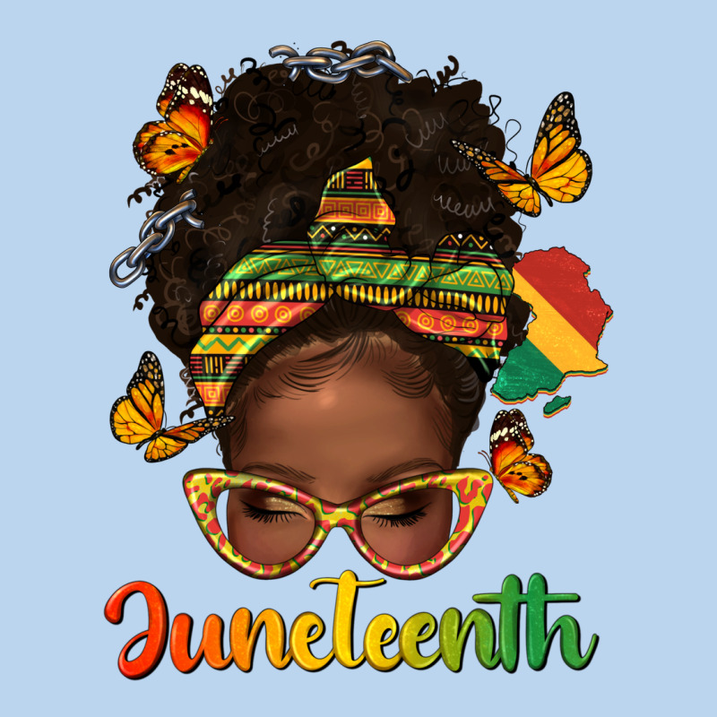 Afro Messy Bun Juneteenth Classic Tee by texasbilliewilder | Teevron