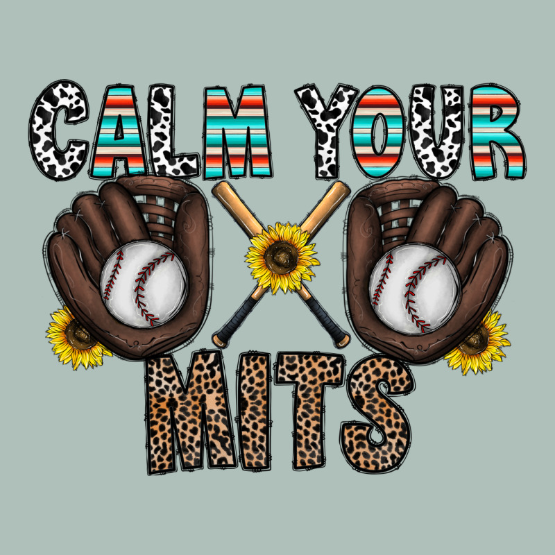 Calm Your Mits Baseball Heavyweight Hoodie by CowhideDigitalArt | Teevron