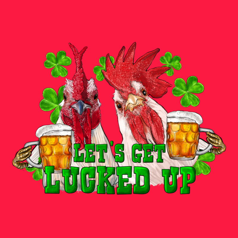 St. Patrick's Day Roosters Let's Get Lucked Up Zipper Hoodie by RanaPortraitStore | Teevron