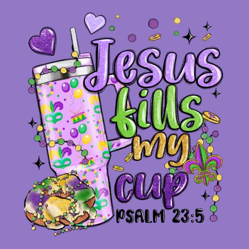Mardi Gras Jesus Fills My Cup Urban Hoodie by MaliasSmallBusiness | Teevron