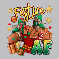 Festive Af Christmas Black Girl Children Sneakers Long Sleeve Tee | Teevron