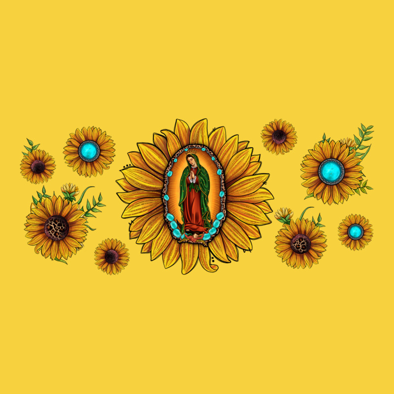 Sunflower Lady Of Guadalupe Premium Sweatshirt by JahusDesignShop | Teevron