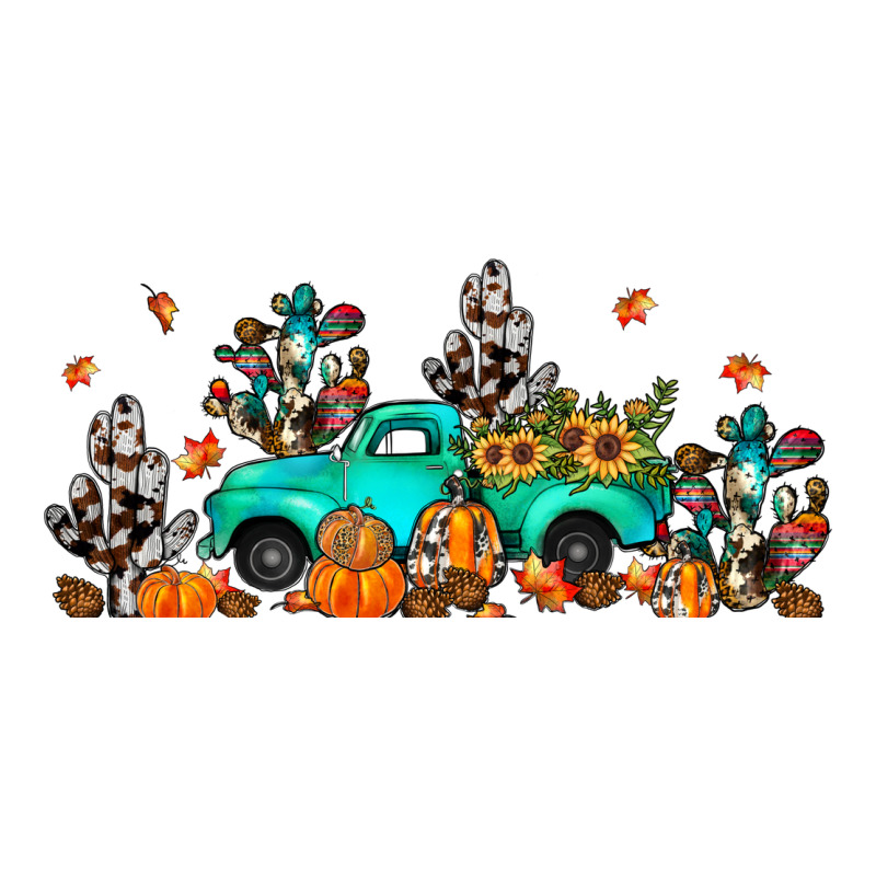 Fall Cactus Pumpkin Truck Premium Sweatshirt by JahusDesignShop | Teevron