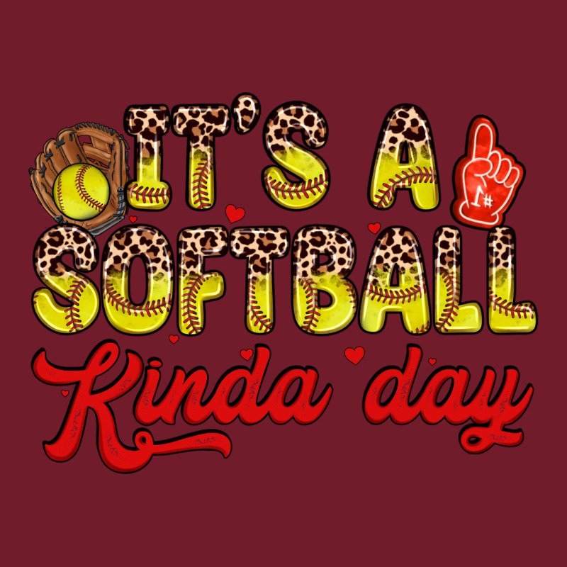 It S A Softball Kinda Day Zipper Hoodie by Zillion Design Studio | Teevron