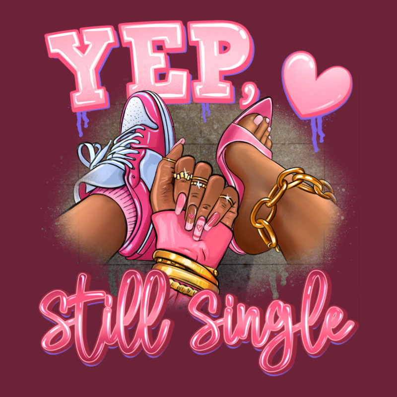 Yep Still Single Heels And Sneakers Afro Girl Long Sleeve Tee by RanaPortraitStore | Teevron
