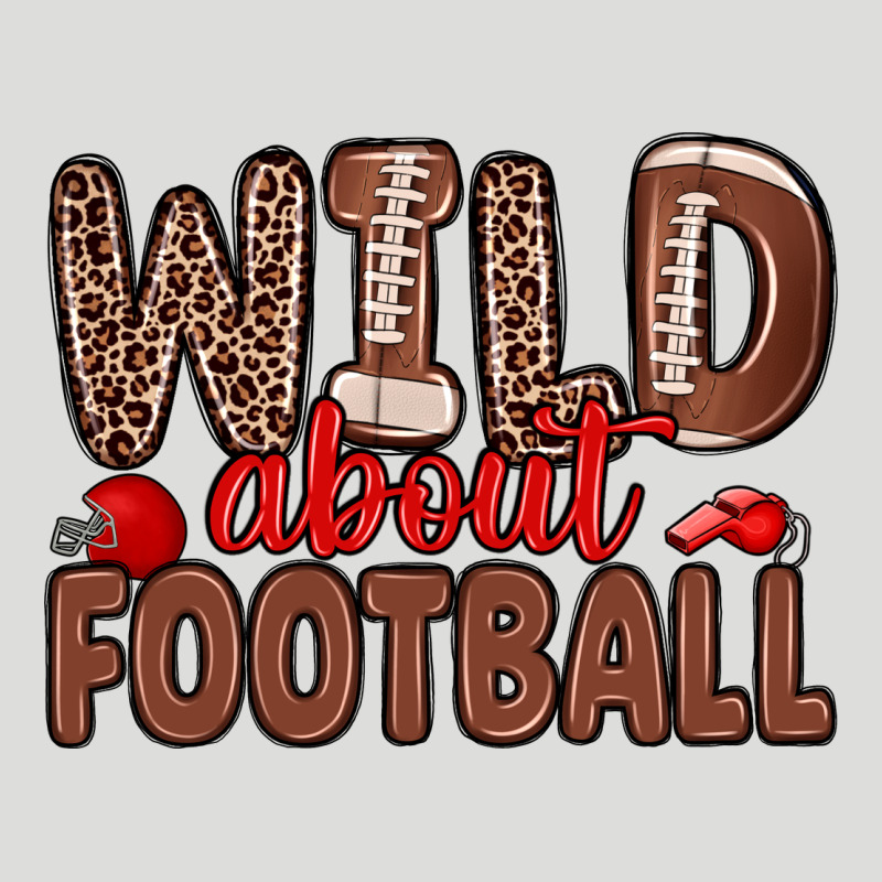 Wild About Football Zipper Hoodie by Zillion Design Studio | Teevron