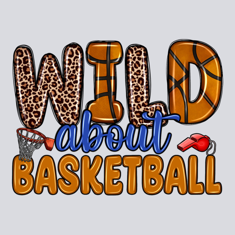 Wild About Basketball Zipper Hoodie by Zillion Design Studio | Teevron