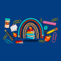 Teacher Life Rainbow Frosted Premium Sweatshirt | Teevron