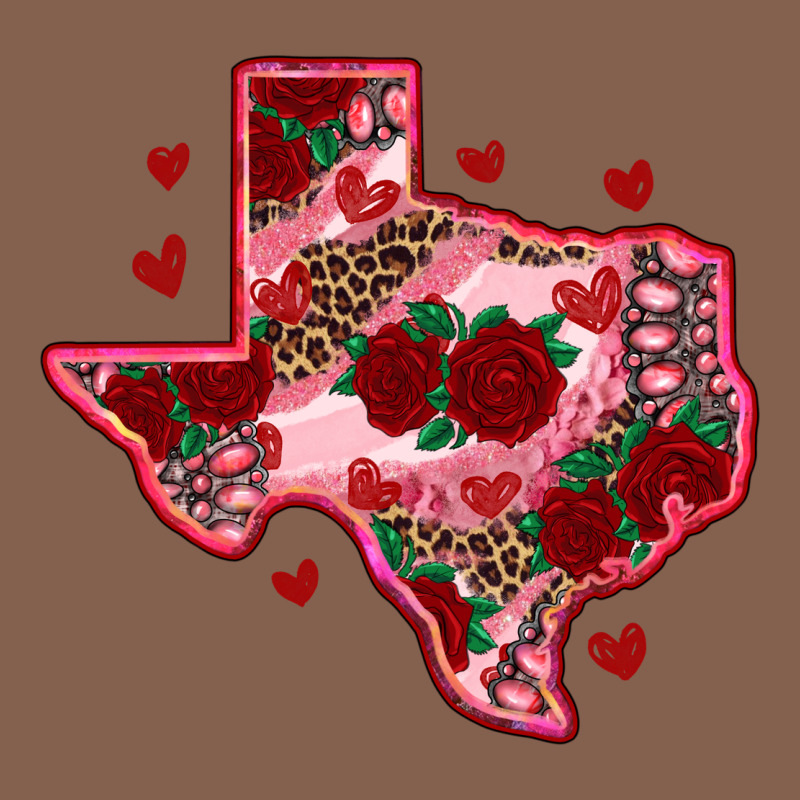 Valentine' S Day Texas Map With Roses Zipper Hoodie by RanaPortraitStore | Teevron