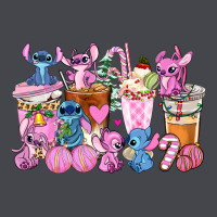 Stitch And Lilo Pink Christmas Coffee Cups Long Sleeve Tee | Teevron