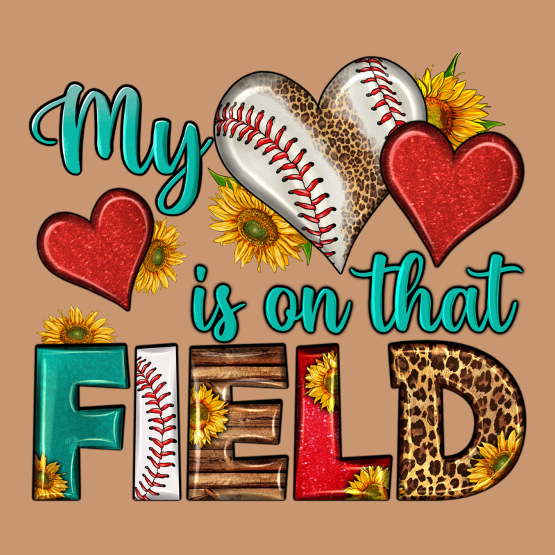 My Heart Is On That Field Baseball Heavyweight Hoodie by HRA Design Shop | Teevron