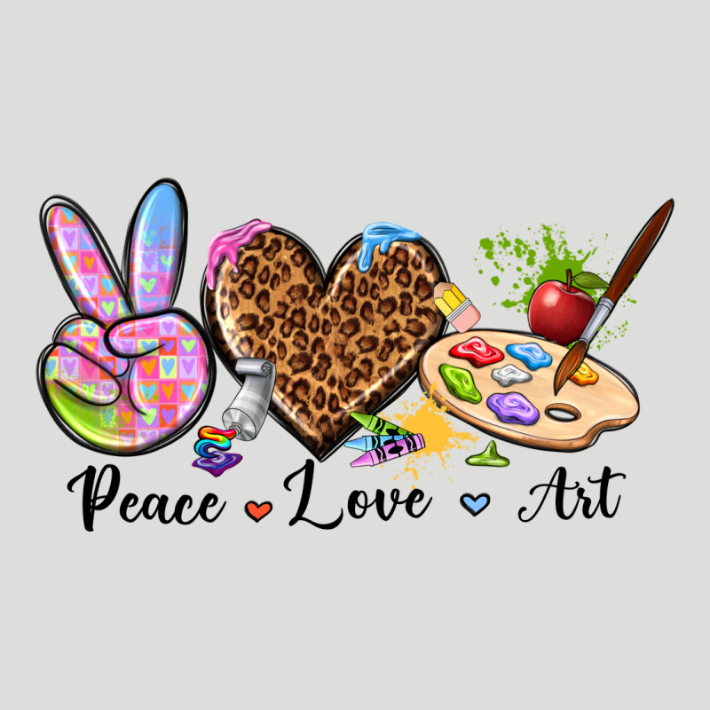 Peace Love Art Zipper Hoodie by texasbilliewilder | Teevron