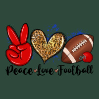 Peace Love Football Zipper Hoodie | Teevron