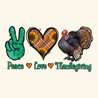 Peace Love Thanksgiving Premium Hoodie | Teevron