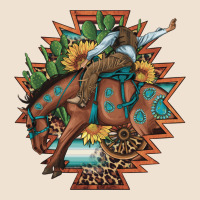 Bucking Bronco Aztec Shape Background Urban Heavy Tee | Teevron