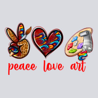 Peace Love Art Zipper Hoodie | Teevron