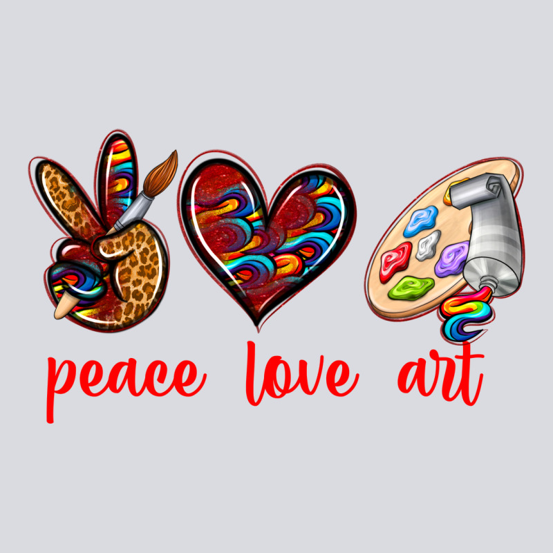Peace Love Art Zipper Hoodie by texasbilliewilder | Teevron