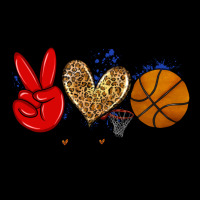 Peace Love Basketball Zipper Hoodie | Teevron