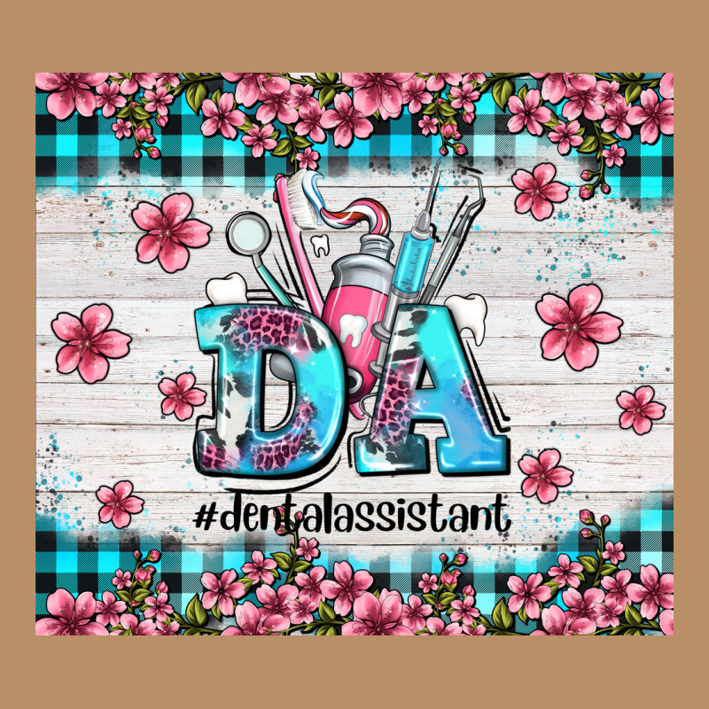 Da Dental Assistant Dentist Element With Flowers Vintage Hoodie by AdoDesignShop | Teevron