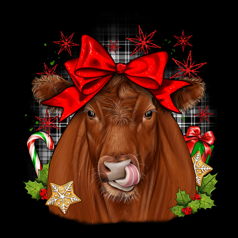 Christmas Red Angus Premium Sweatshirt by JahusDesignShop | Teevron