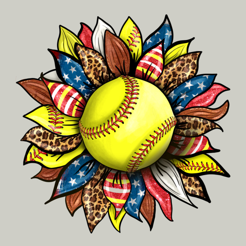 Softball Sunflower Heavyweight Hoodie by HRA Design Shop | Teevron