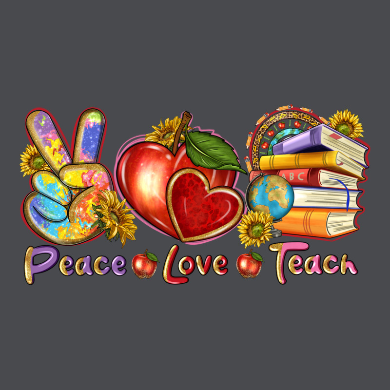 Peace Love Teach Zipper Hoodie by texasbilliewilder | Teevron