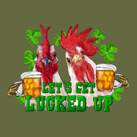 St. Patricks Day Roosters Lets Get Lucked Up Long Sleeve Tee | Teevron