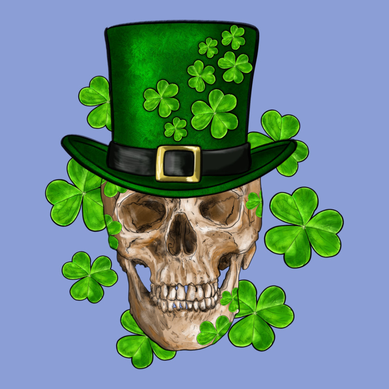 St. Patricks Day Skull Long Sleeve Tee by RanaPortraitStore | Teevron