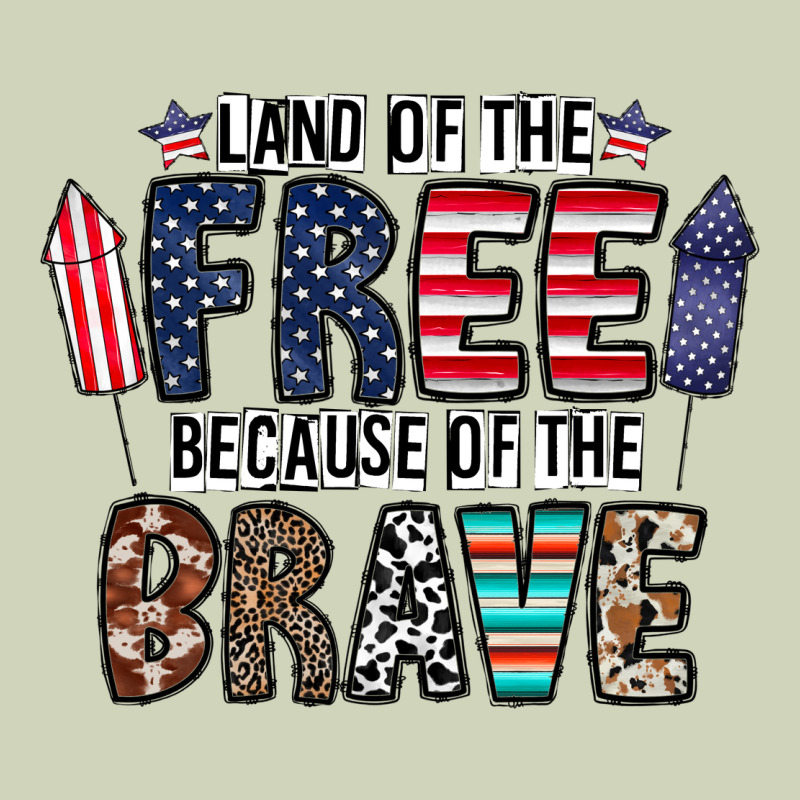 Land Of The Beacause Of The Brave Heavyweight Hoodie by CowhideDigitalArt | Teevron