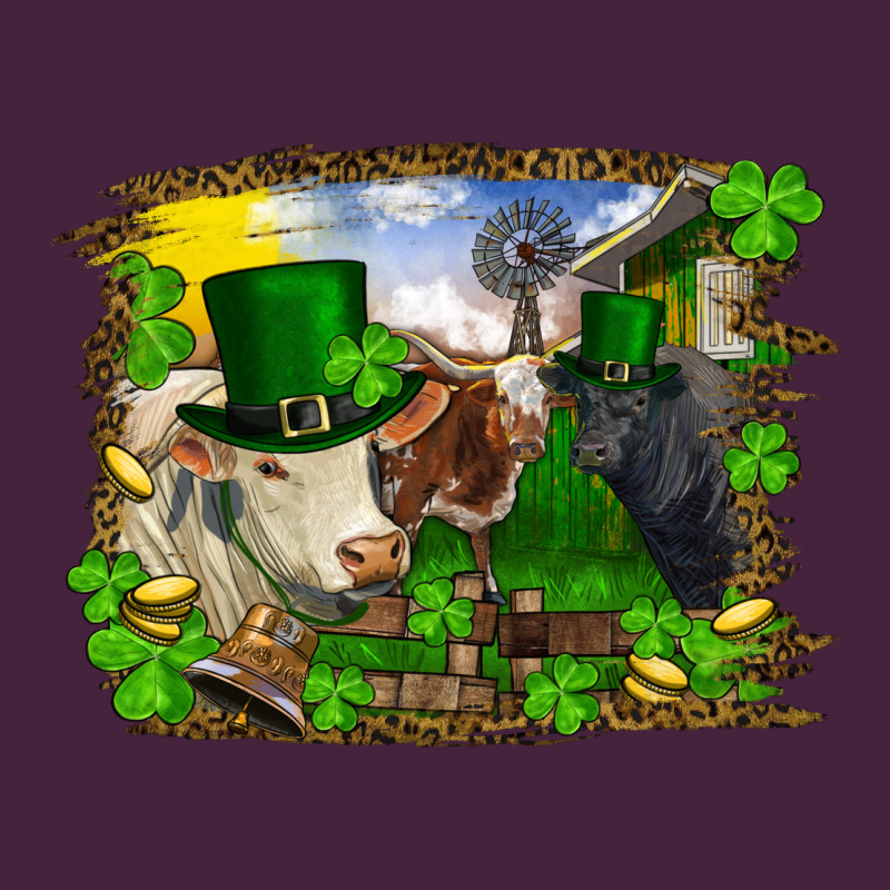 St Patricks Day Cows Long Sleeve Tee by RanaPortraitStore | Teevron