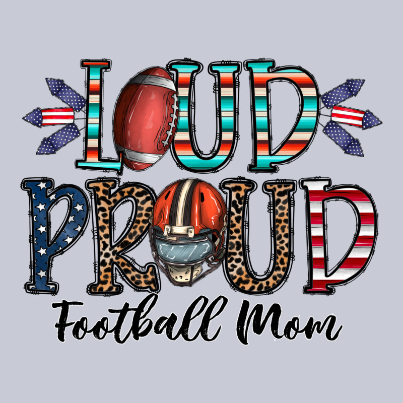 Loud Proud Football Mom Heavyweight Hoodie by CowhideDigitalArt | Teevron