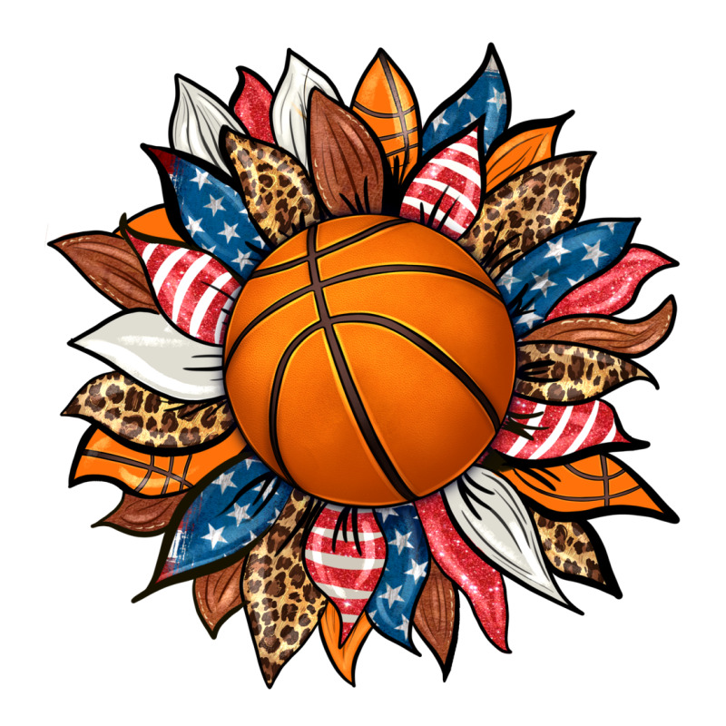 Basketball Sunflower Heavyweight Hoodie by HRA Design Shop | Teevron