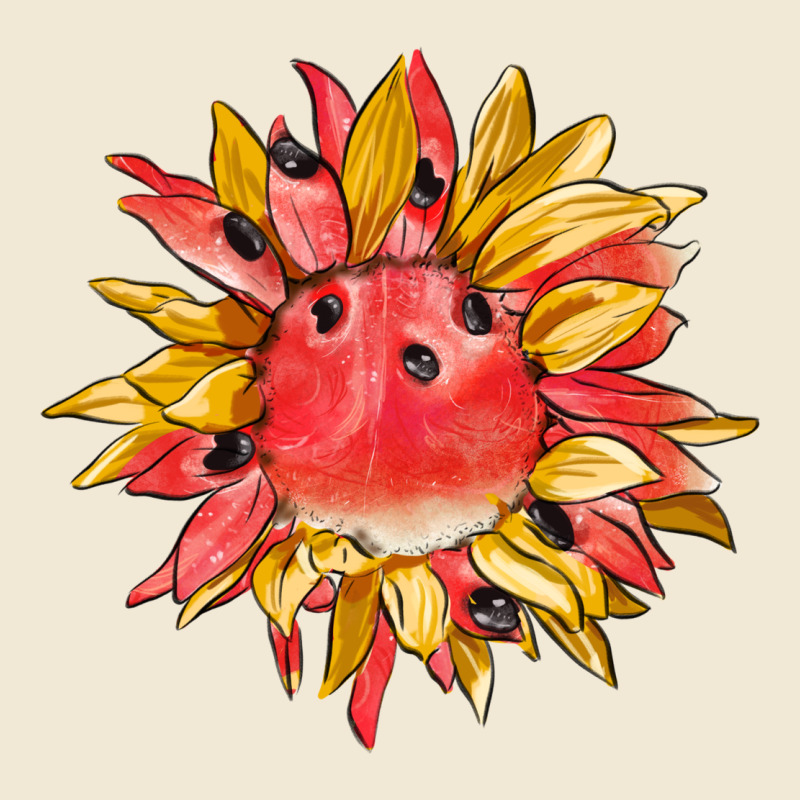 Watermelon Sunflower Ladies Tee by BarkalooDesign | Teevron