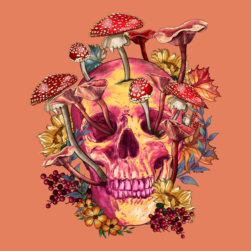 Floral Skeleton With Mushrooms Classic Tee by RanaPortraitStore | Teevron
