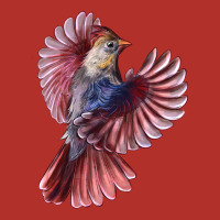 Flying Northern Cardinal Bird Premium Hoodie | Teevron