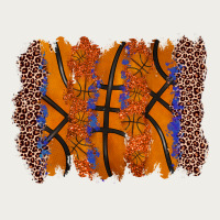 Basketball Brushstroke Zipper Hoodie | Teevron