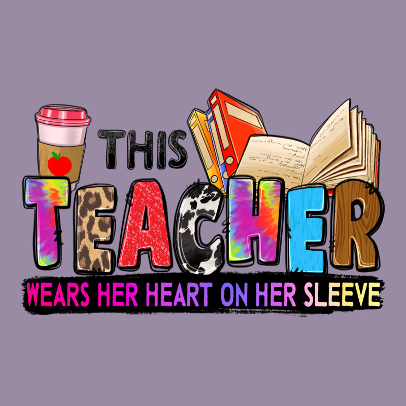 This Teacher Wears Her Heart On Her Sleeve Classic Tee by Zillion Design Studio | Teevron