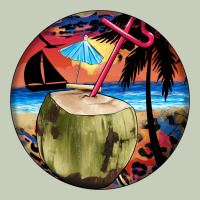 Coconut Drink Colorful Leopard Ladies Tee | Teevron