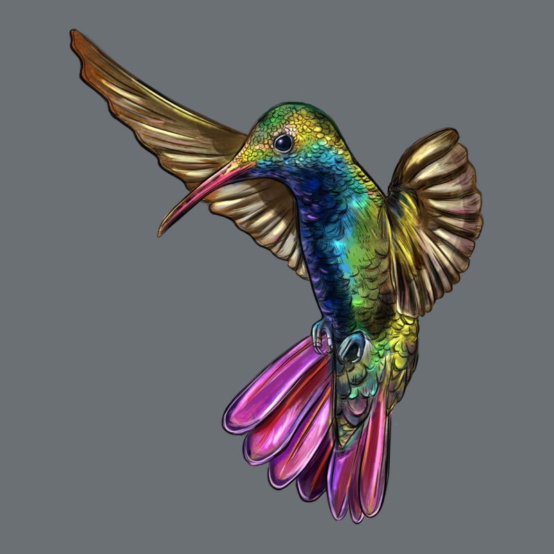 Flying Ruby Throated Hummingbird Premium Hoodie by LillyAllenDesigns | Teevron