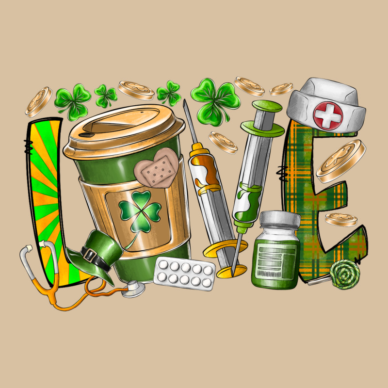 St Patricks Love Nurse Heavyweight Hoodie by RacoonDesign | Teevron