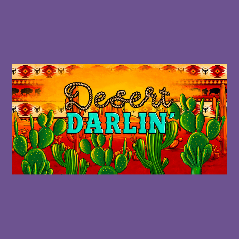 Desert Darlin' Aztec Desert Sunset License Plate Vintage Tee by Artiststas | Teevron