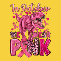 In October We Wear Pink Dinosaur Premium Sweatshirt | Teevron