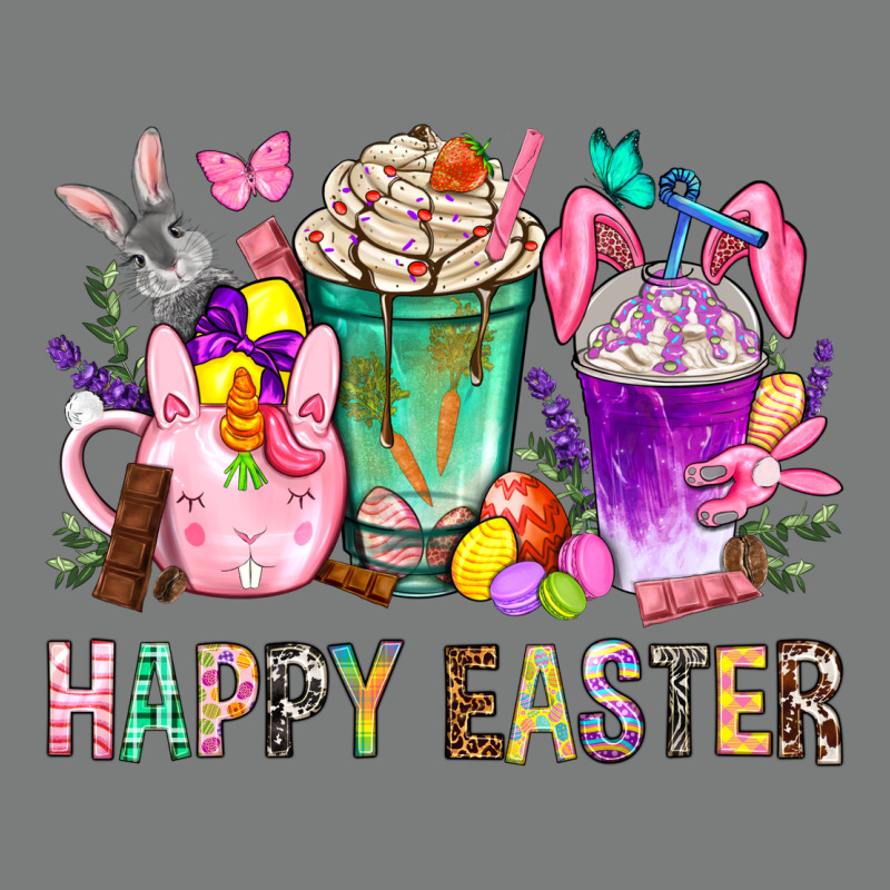 Happy Easter Coffee Cups With Bunny Premium Hoodie by NancyCooperArtShop | Teevron