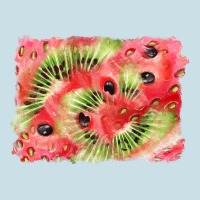 Watermelon Strawberry Kiwi Background Ladies Tee | Teevron