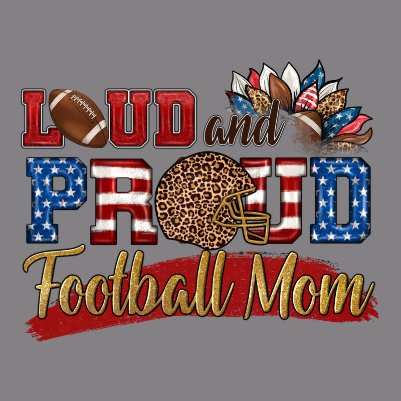 Loud And Proud Football Mom Heavyweight Hoodie by HRA Design Shop | Teevron