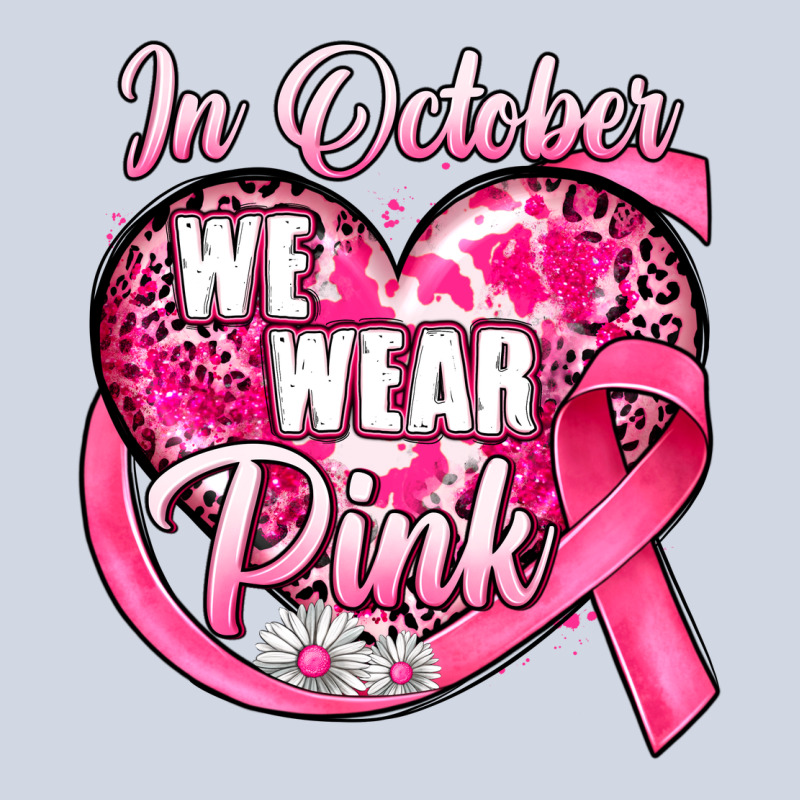 In October We Wear Pink Heart Premium Sweatshirt by JahusDesignShop | Teevron