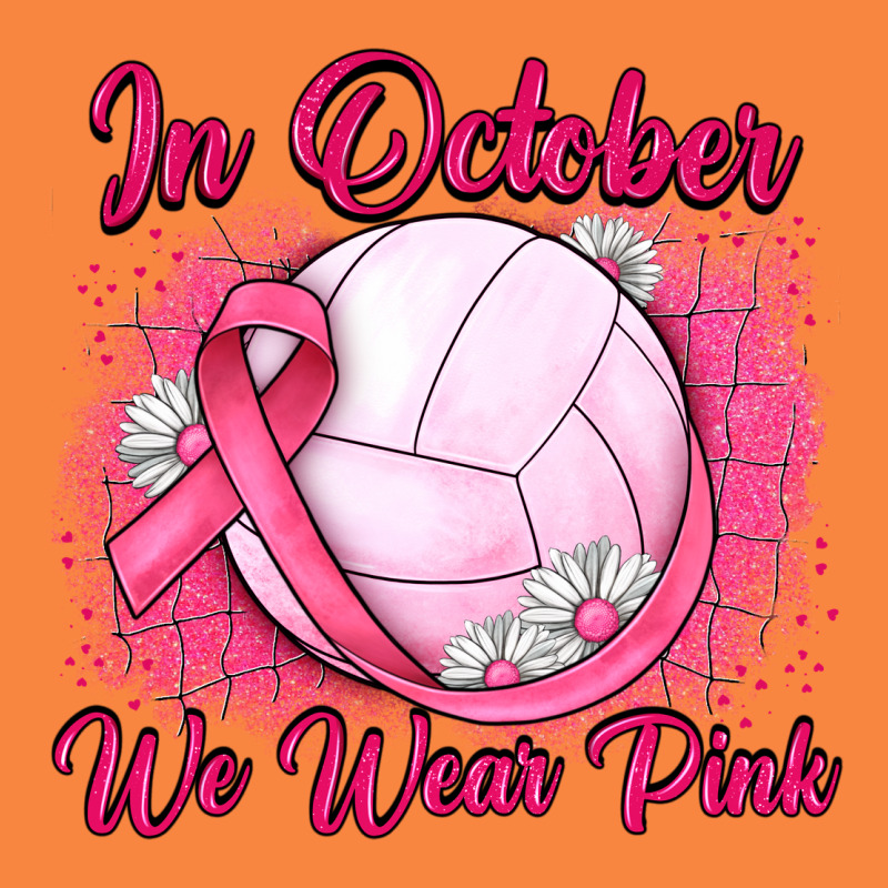 In October We Wear Pink Breast Cancer Valleybal Premium Sweatshirt by JahusDesignShop | Teevron