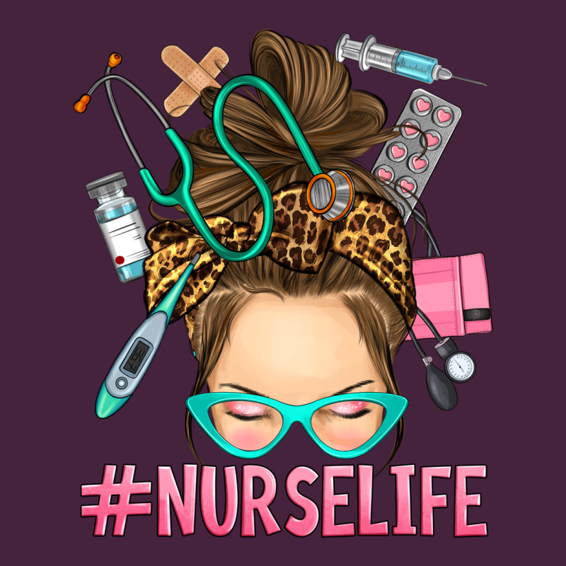 Messy Bun Nurse Life Long Sleeve Tee by RanaPortraitStore | Teevron